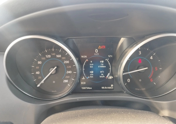 Jaguar F-Pace cena 84900 przebieg: 150734, rok produkcji 2017 z Michałowo małe 326